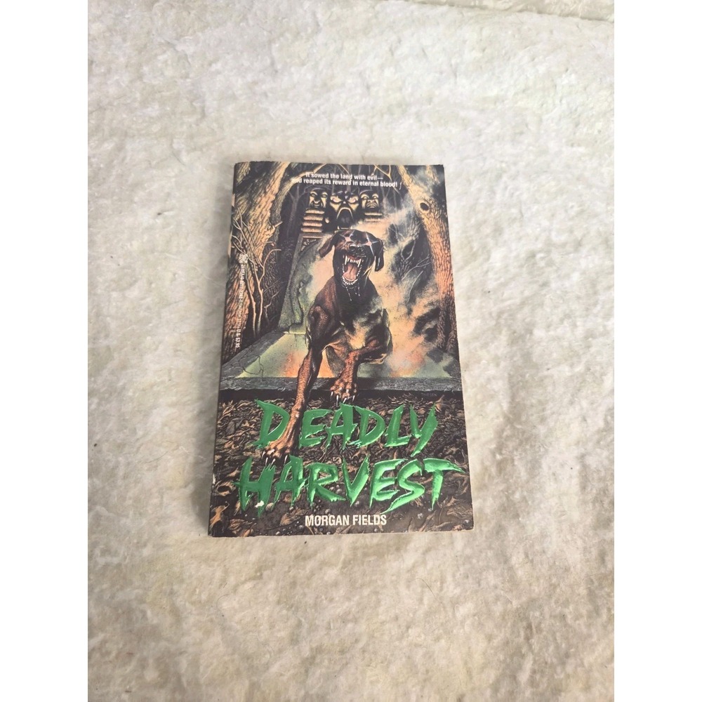 Deadly Harvest By Morgan Fields Vintage Zebra Horror RARE 1989 1st Edition